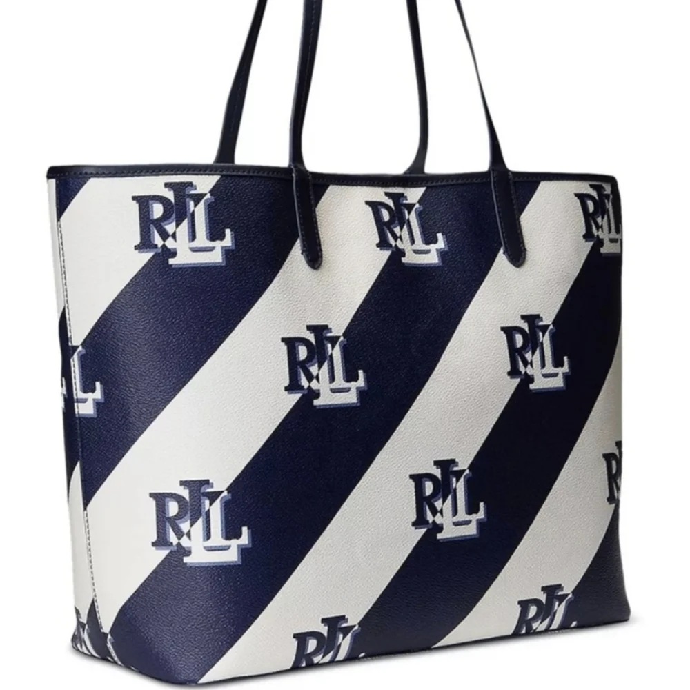 Ralph Lauren Navy and White Tote‎ Bag ( Spring 1 Navy)
